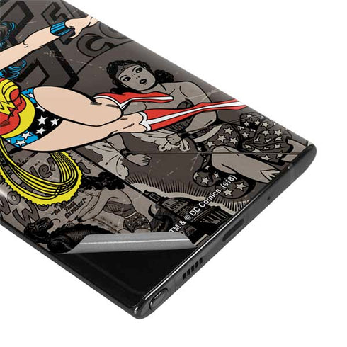 DC Comics Wonder Woman Vintage pose pattern Galaxy Note 10 Skin